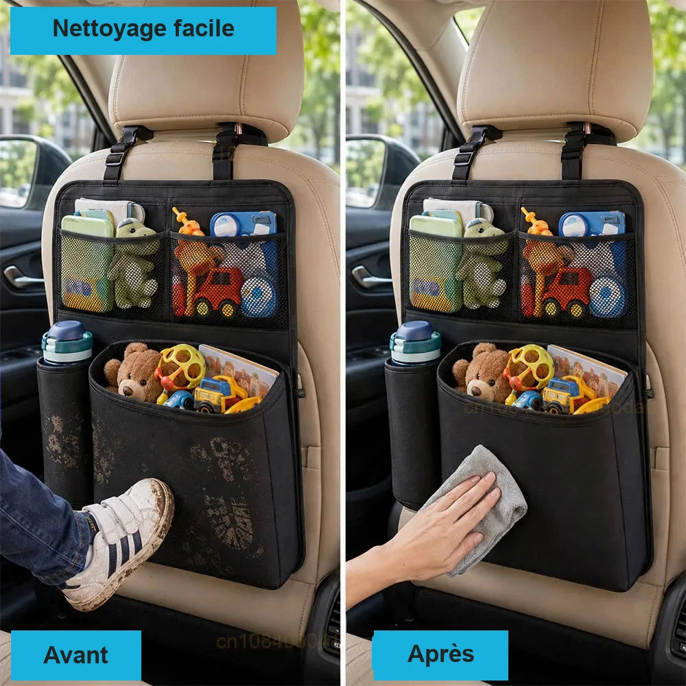Organiseur de dossier de siège voiture – multipoches – visuel 3/7