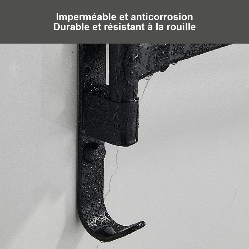 Porte-serviettes mural rotatif en aluminium – vue 5