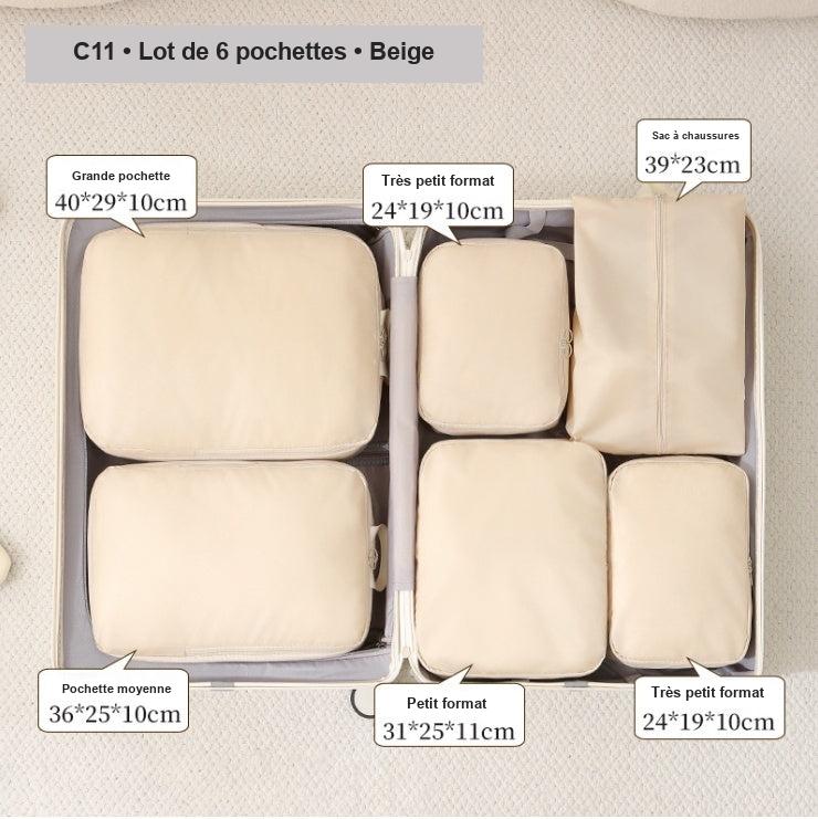 Pochettes de rangement pour valise – lot de 4 ou 6 – vue 7
