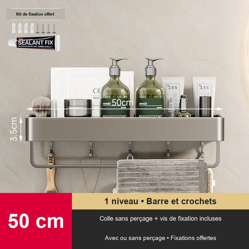 Étagère murale de salle de bain sans perçage – vue 16