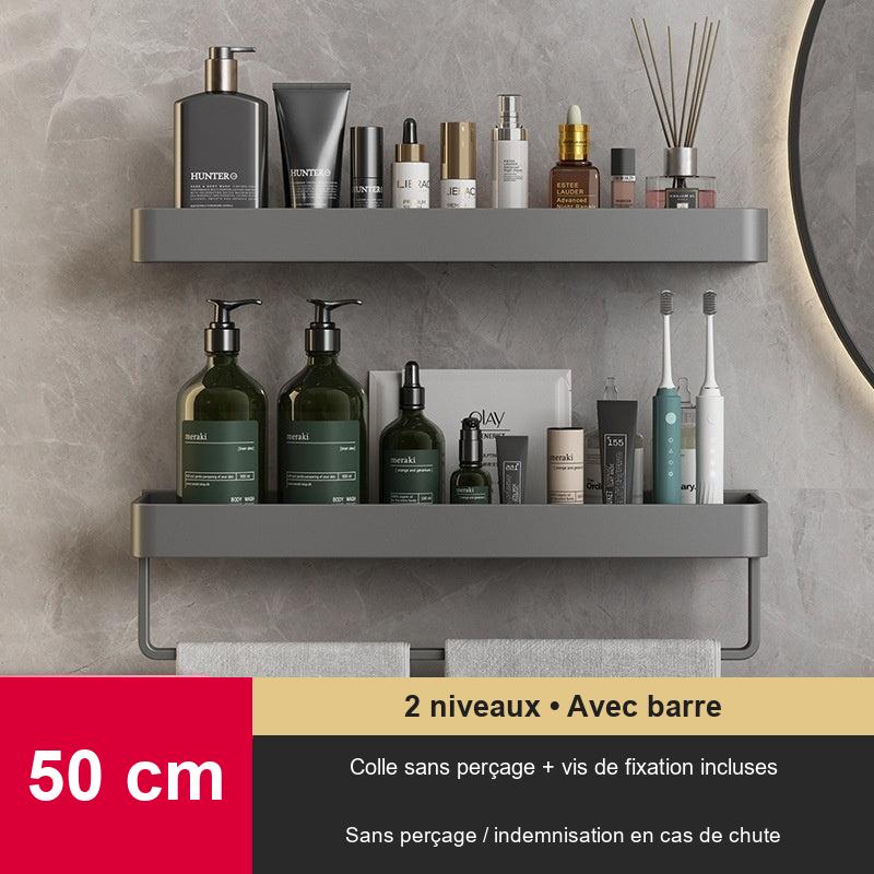 Étagère murale de salle de bain sans perçage – vue 13