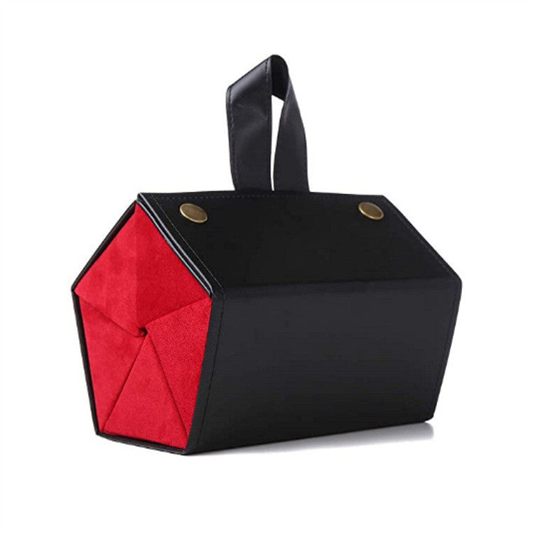 Étui pliable de rangement pour lunettes – étui noir et rouge, vue principale